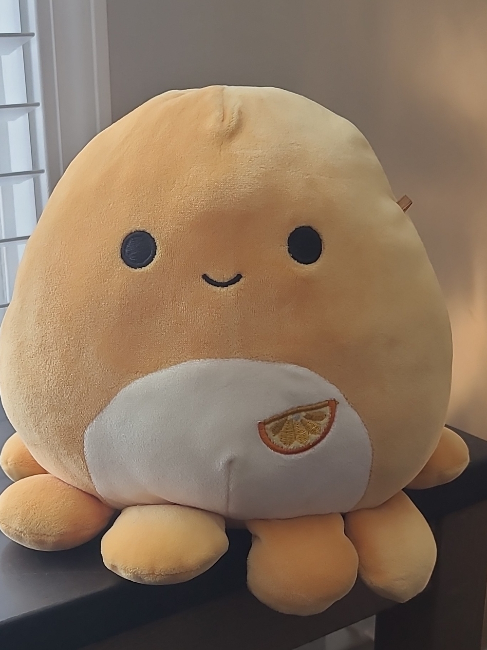 Squishmallows Orange Veronica The Octopus Plush White Belly Citrus Patch